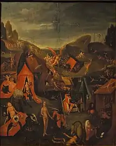 Scènes de l'enfer d'après Jérôme Bosch.