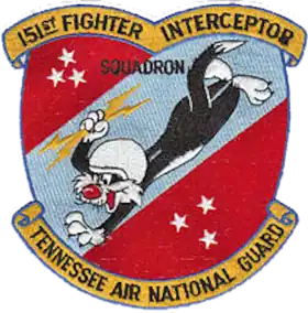 Insigne du 151st Fighter-Interceptor Squadron inspiré de Sylvestre