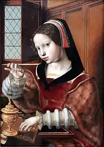 Femme à la balance d'or,1530-1535, Berlin.