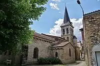 Flanc nord de l'église.