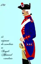 15e régiment de cavalerie de 1791 à 1792