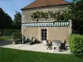 Terrasse de l'un des gîtes du château