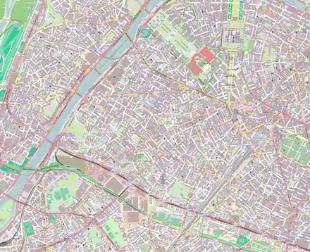 voir sur la carte du 15e arrondissement de Paris