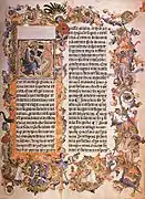 Enluminure d'un manuscrit de Bohème, vers 1400.