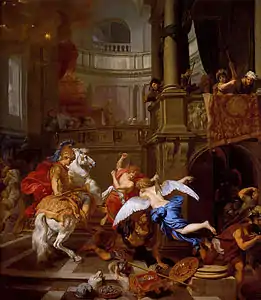 L'Expulsion d'Héliodore hors du temple de Jérusalem (1674)Collection privée