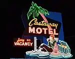 Castaway Motel Neon Sign