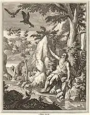 Elie alimenté par les corbeaux, 1697.