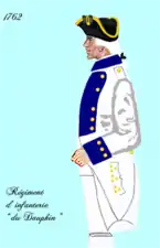 Régiment du Dauphin de 1762 à 1776.