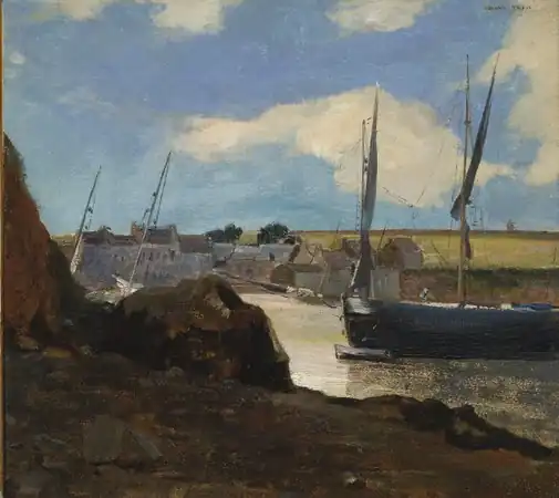 Le Port de Morgat (1882), huile sur toile, 27 × 30 cm, musée d'Art de Dallas.