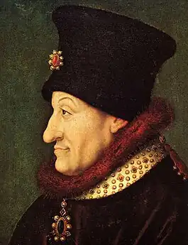 Philippe le Hardi (1342-1404), duc de Bourgogne de 1363 à 1404.