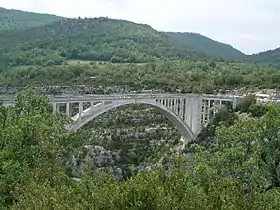 Pont de Chaulière ou pont de l'Artuby, entre Aiguines et Trigance