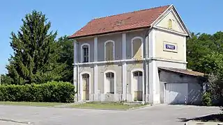 L'ancienne gare d'Épinouze.
