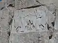 Naqsh-e Rostam, bas-relief : investiture d'Ardachîr Ier.