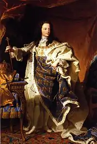 Rigaud : Portrait de Louis XV, 1721, Madrid, Patrimonio Nacional.