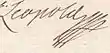 Signature de Léopold Ier