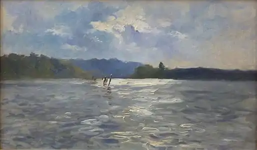 Paul Huet : La Laïta à marée haute (vers 1868-1868, musée des beaux-arts de Quimper).