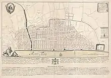 Plan de Londres, par Christopher Wren (1744)