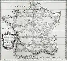 Carte de 1744 : P. de Bouliac du petit-Bourdeaux.