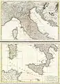 Plan d'Italie en deux parties (1770)