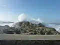 La tempête du 5 février 2014 à Saint-Guénolé : vagues dans les rochers de Saint-Guénolé 4