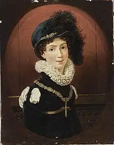 La jeune princesse vers 1816 par Joseph Karl Stieler