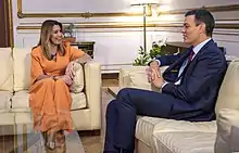 Pedro Sánchez et Susana Díaz.