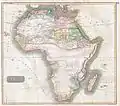Carte de l'Afrique par John Thomson, 1813