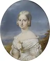Marie Caroline de Bourbon-Siciles, miniature, musée Condé, Chantilly.