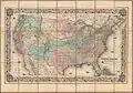 Carte des États-Unis (1855)