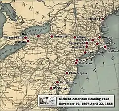 La tournée américaine de 1867-1868.