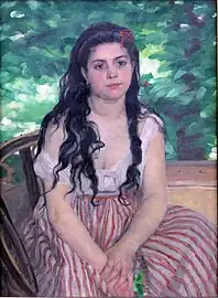 Auguste Renoir, En été, la Bohémienne, 1868, Berlin, Alte Nationalgalerie.