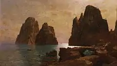 William Stanley Haseltine : Faraglioni di Capri (années 1870)