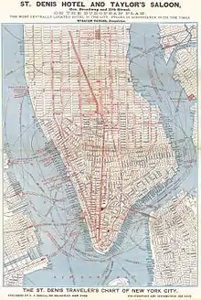 Plan de Manhattan en 1879.
