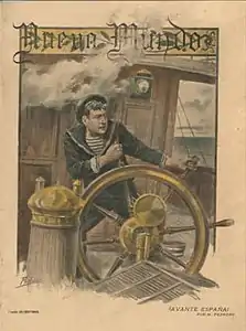« Avante España » (Nuevo Mundo, 1898).