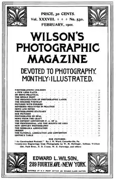 Couverture du Wilson's Photographic Magazine (février 1901)