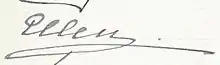 Signature de Hélène Vladimirovna de Russie(ru) Еле́на Влади́мировна из России(el) Ελένη Βλαδιμήροβνα της Ρωσίας