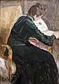 Femme en train de lire par Christian Rohlfs (1905)