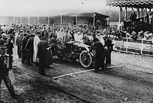  phographie de la grille de départ du Grand Prix de France.