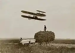 Le Wright Flyer d'Orville et Wilbur Wright à Pau en 1908