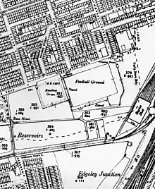 A 1910 map of Edgeley