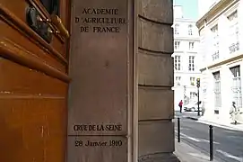 Paris, rue de Bellechasse, Académie d'agriculture de France.
