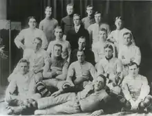 Joueurs et entraîneurs du Regina Rugby Club en 1910