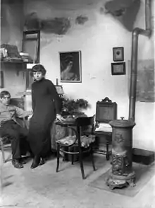 Pablo et Magali Gargallo au 45 rue Blomet en 1913.