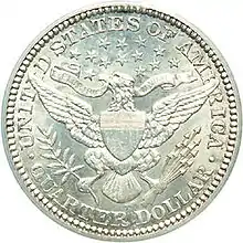 Revers d'un quart de dollar américain datant de 1913