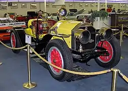 1916 American LaFrance Speedster automobile.