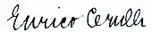signature d'Enrico Cerulli