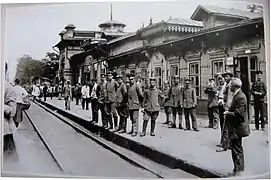 La gare en 1918.