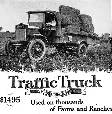 12 juin 1920, magazine Country Gentleman : Les Traffic trucks sont construits à Saint-Louis (Missouri).