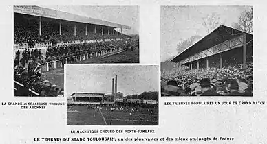 Le stade des Ponts-Jumeaux en 1922