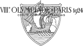 Blason représentant une galère, avec le libellé Olympiade Paris 1924